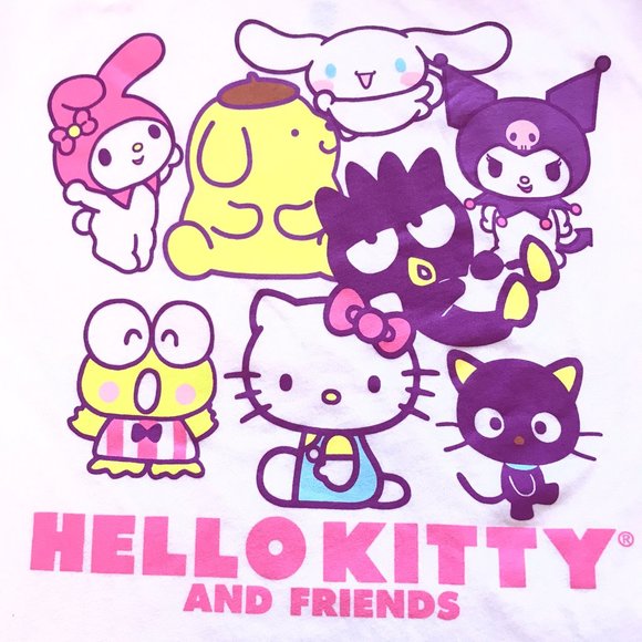 NTW Sanrio Hello Kitty "Friends!" women's soft T-shirt,S,M,L,XL - Picture 2 of 3